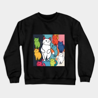 Autism Cat Child Drawing - Autism Awareness For Cat Lovers Crewneck Sweatshirt